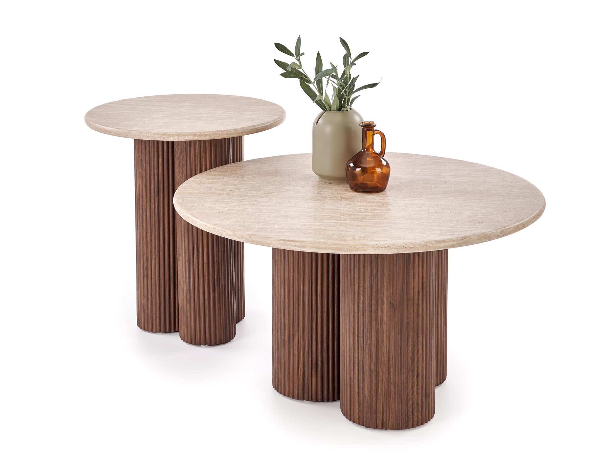 DOROTEA_S c.table travertine / walnut - slika 9