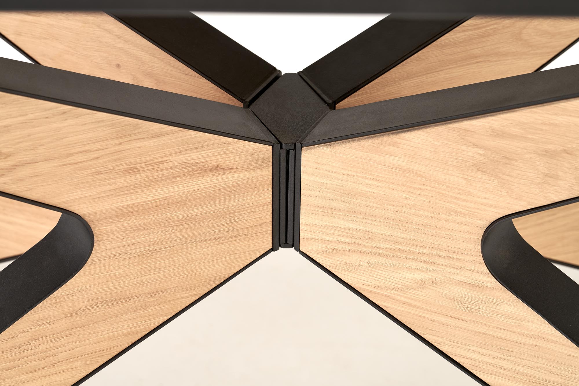 JAMES extension table, natural / black - slika 11