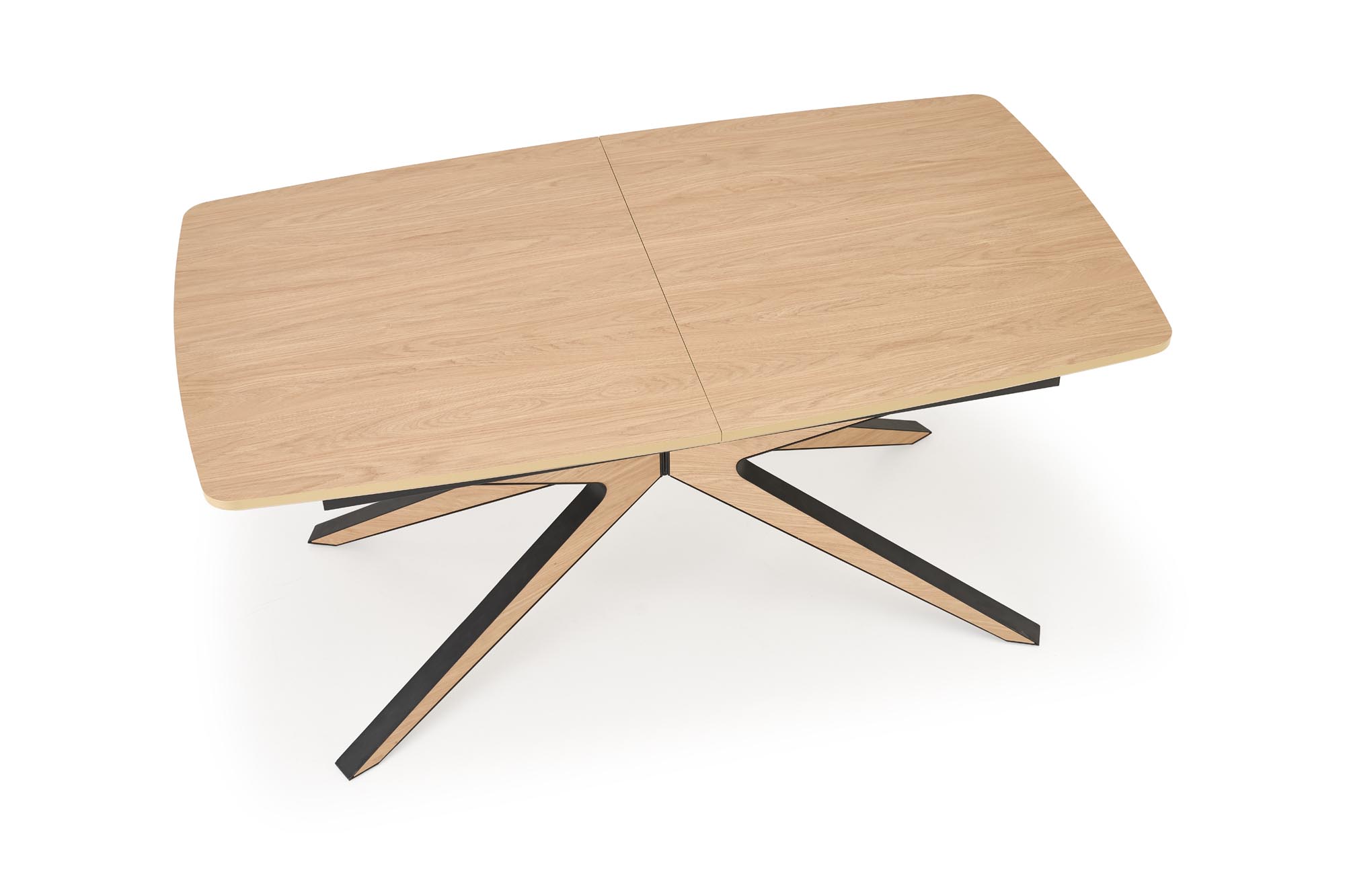 JAMES extension table, natural / black - slika 14