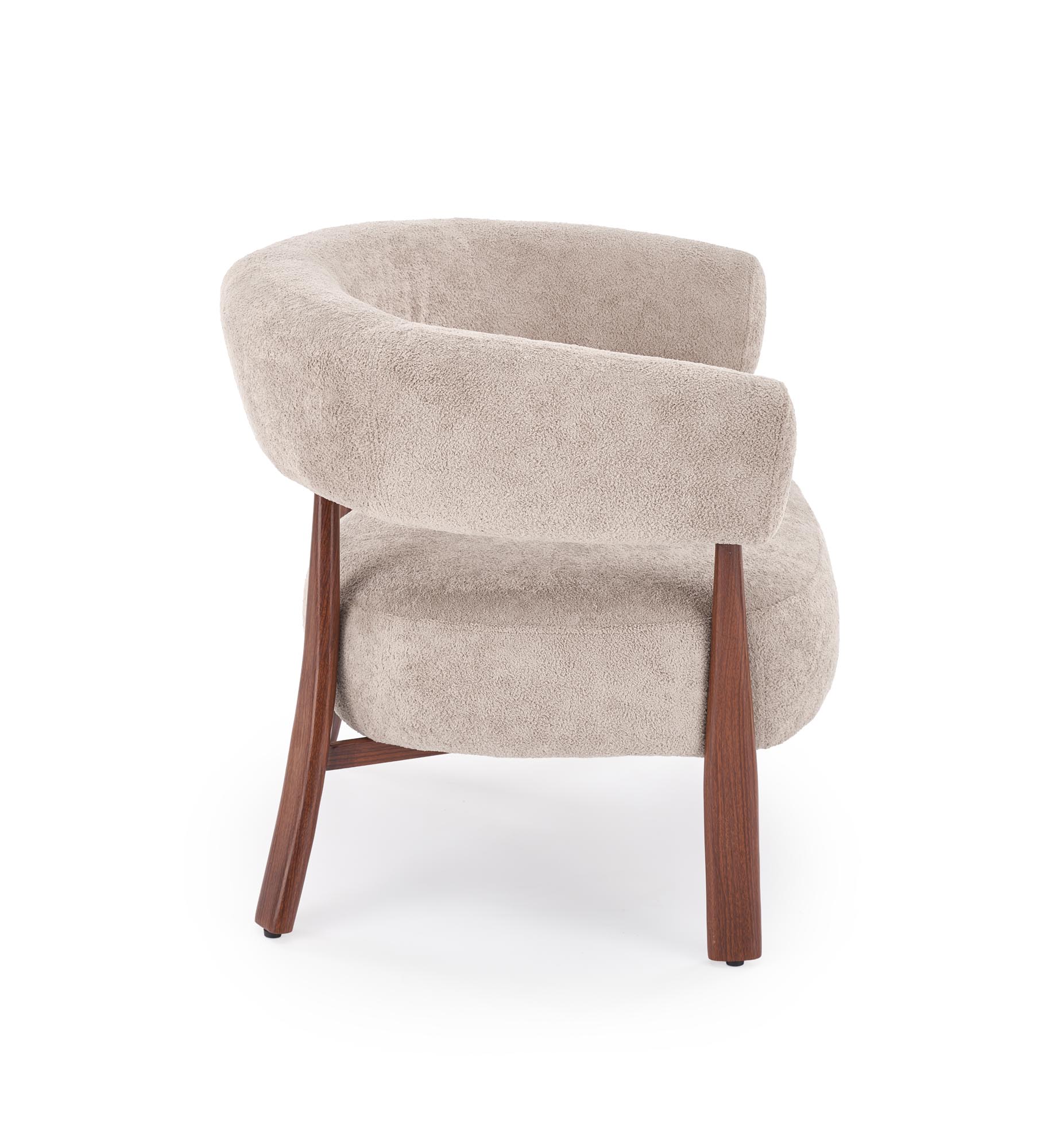 UDON leisure chair, cappuccino / walnut - slika 3