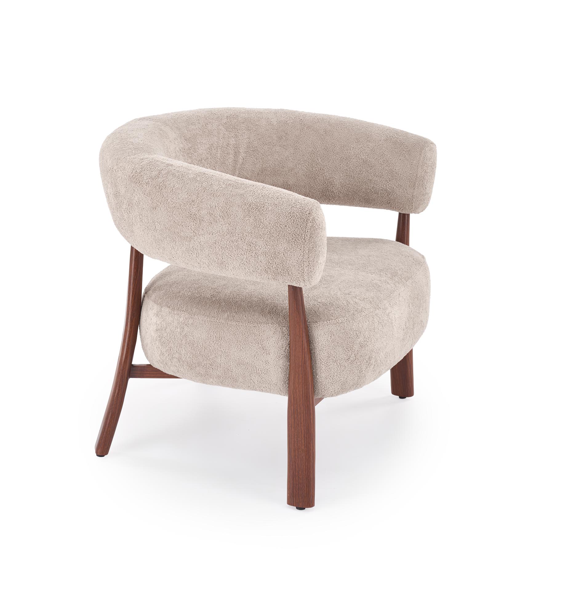 UDON leisure chair, cappuccino / walnut - slika 4