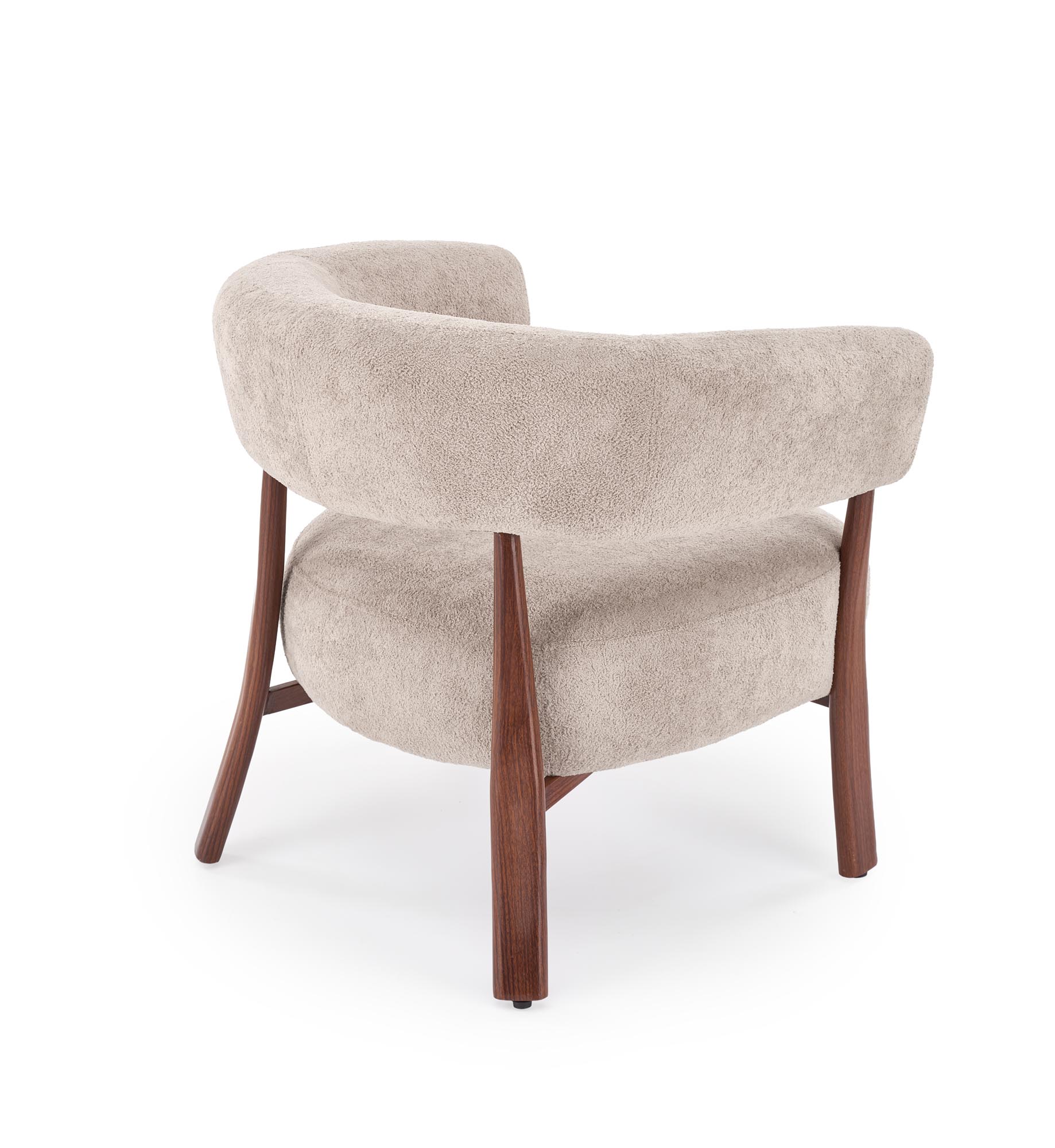 UDON leisure chair, cappuccino / walnut - slika 5