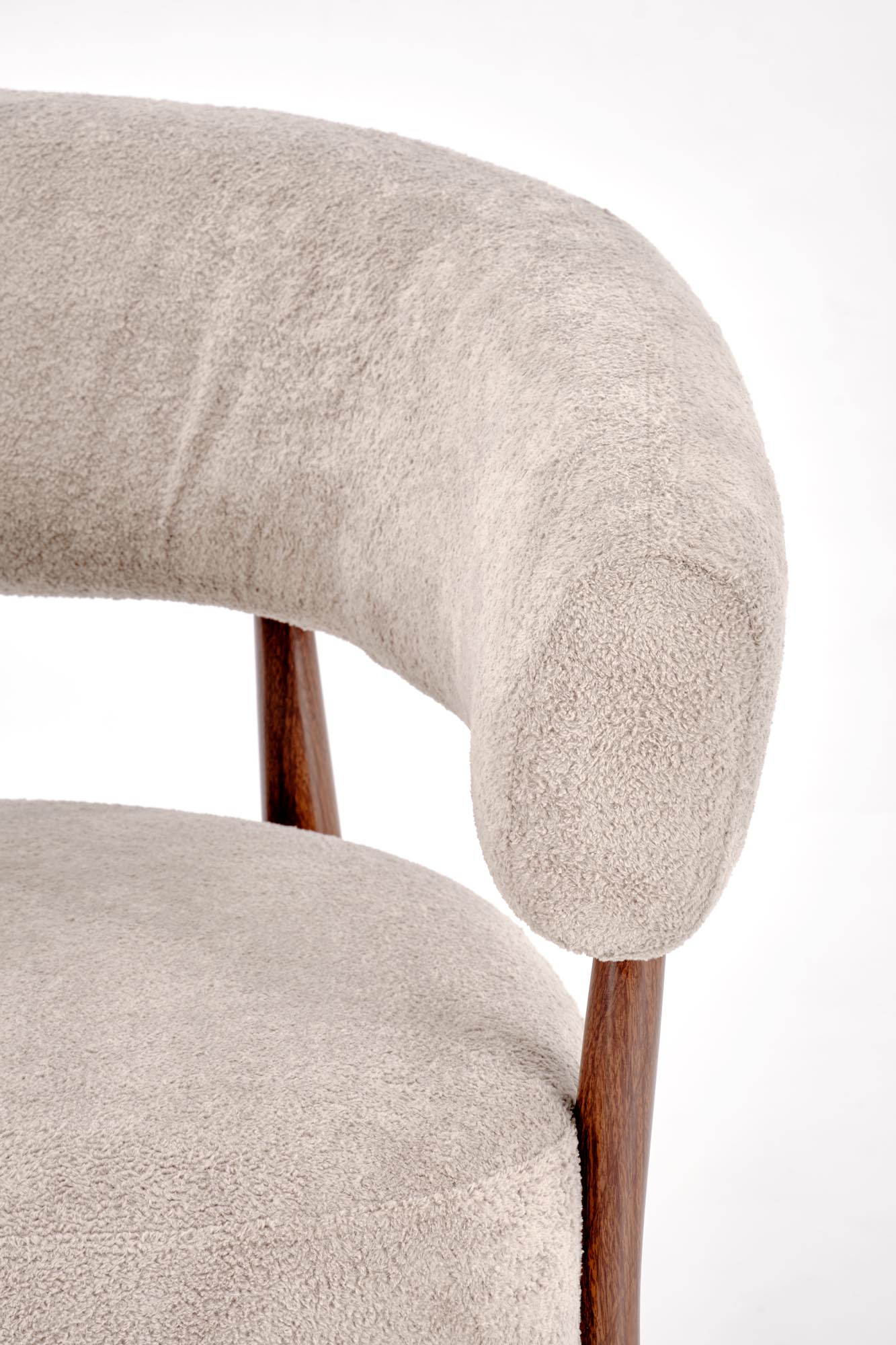 UDON leisure chair, cappuccino / walnut - slika 8