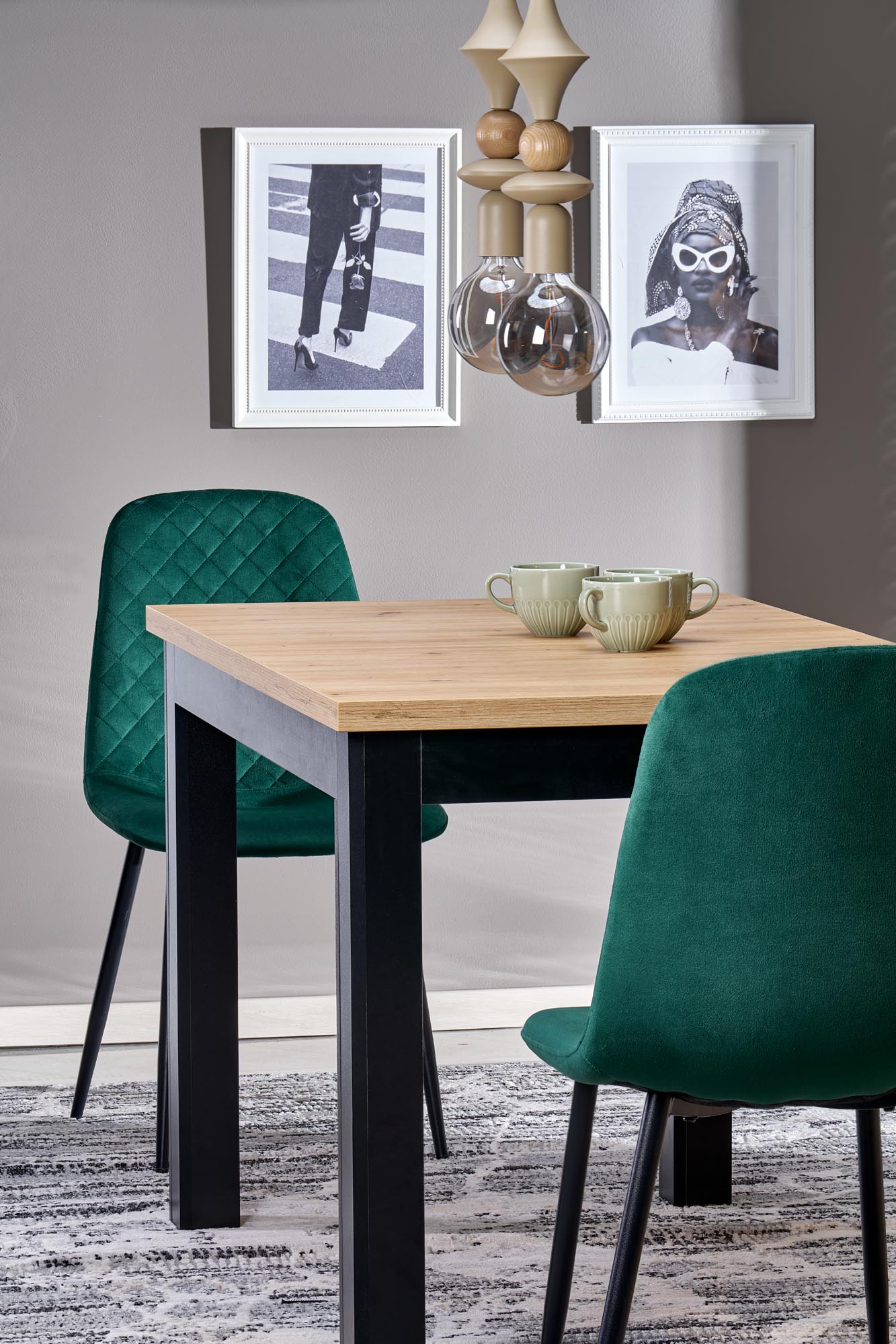 GIZMO extension table artisan oak / black - slika 4