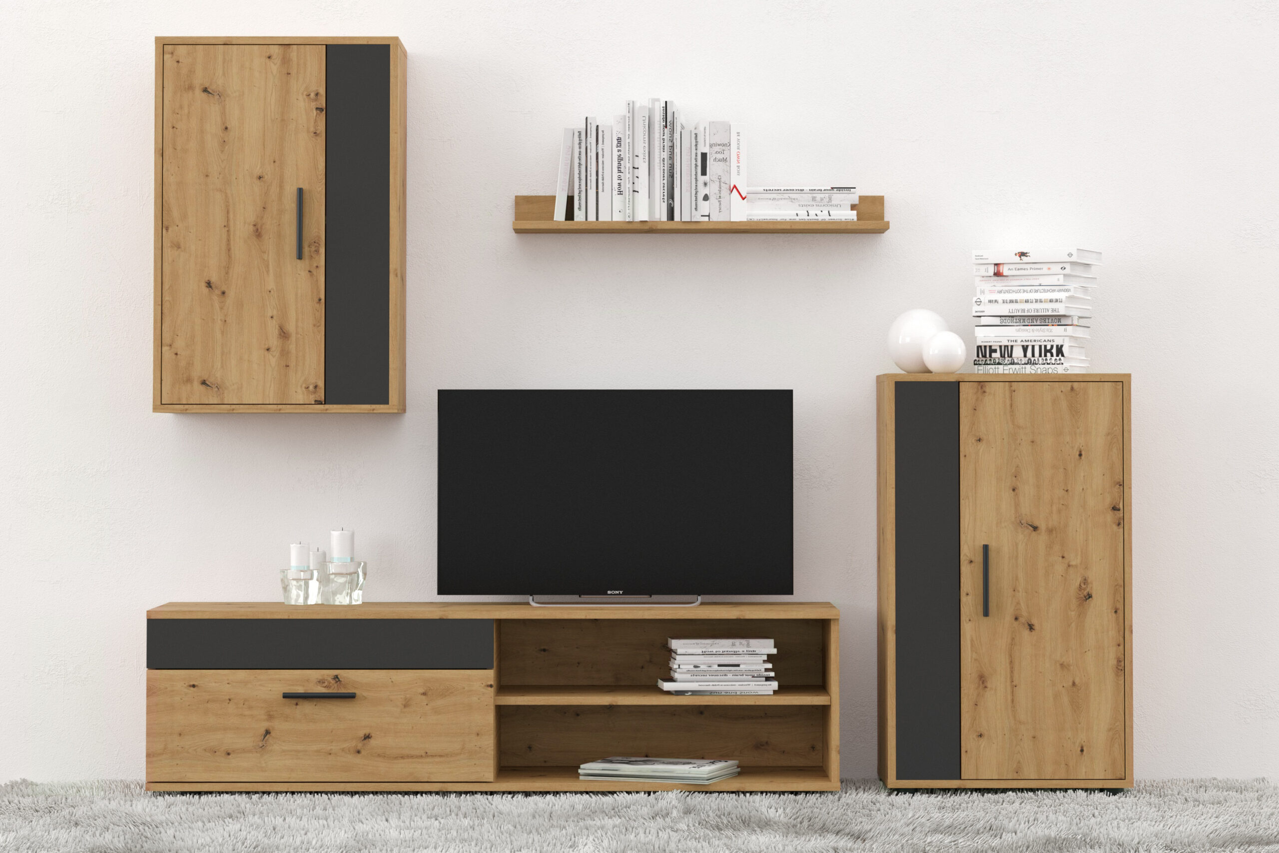 BENSON set color: artisan oak / black - slika 7