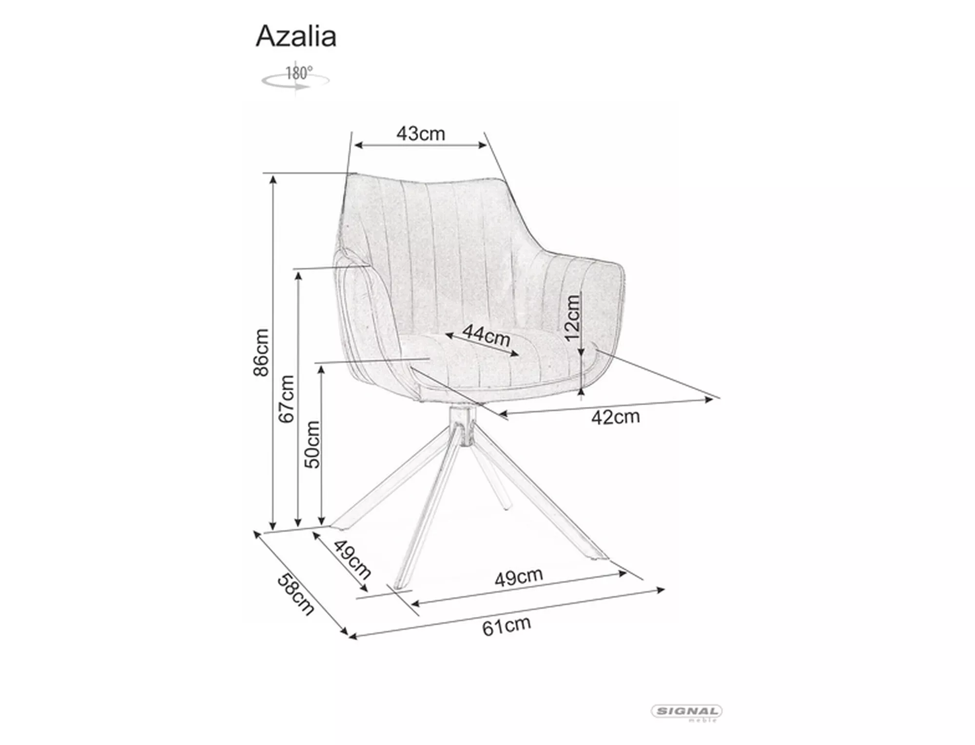 Chair Azalia Brego - slika 4