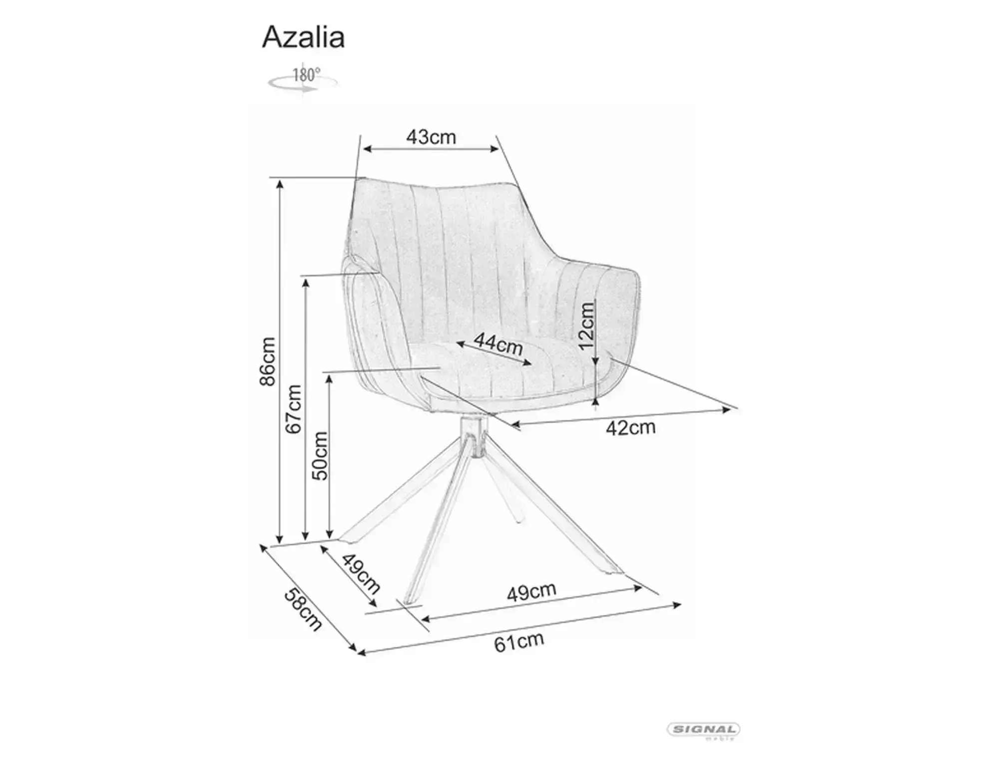 Chair Azalia Leo - slika 4
