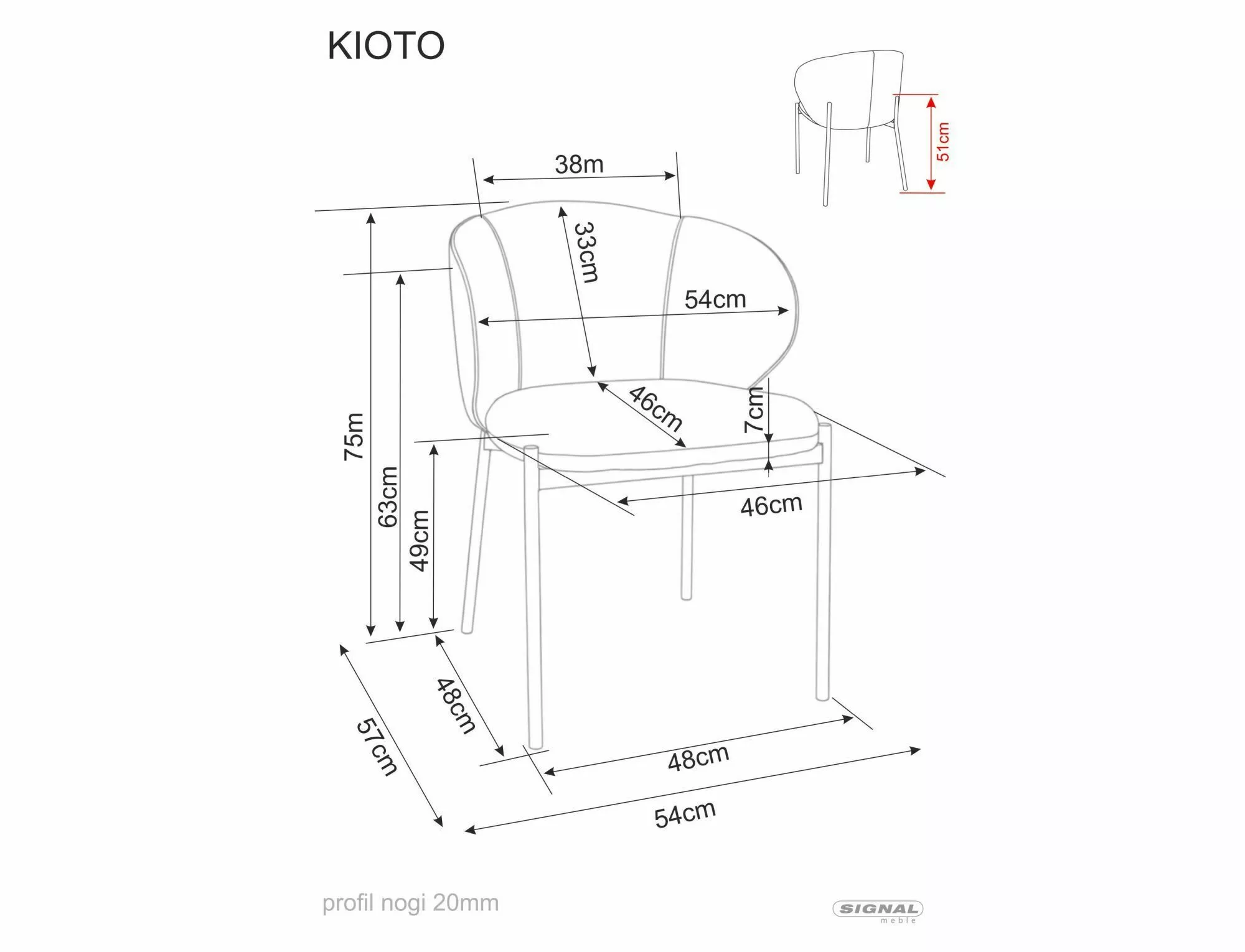 Chair Kioto - slika 4