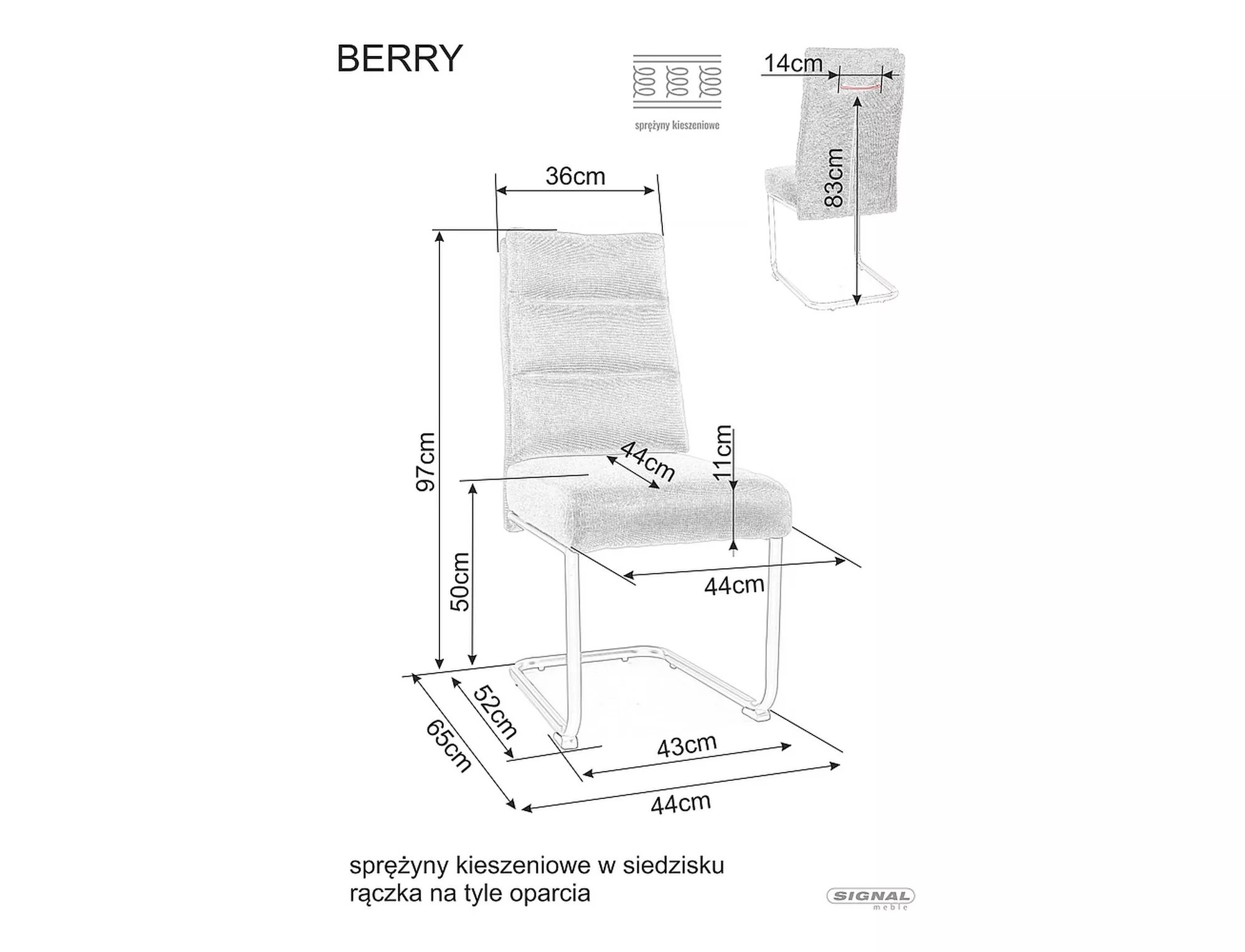 Chair Berry Brego - slika 4