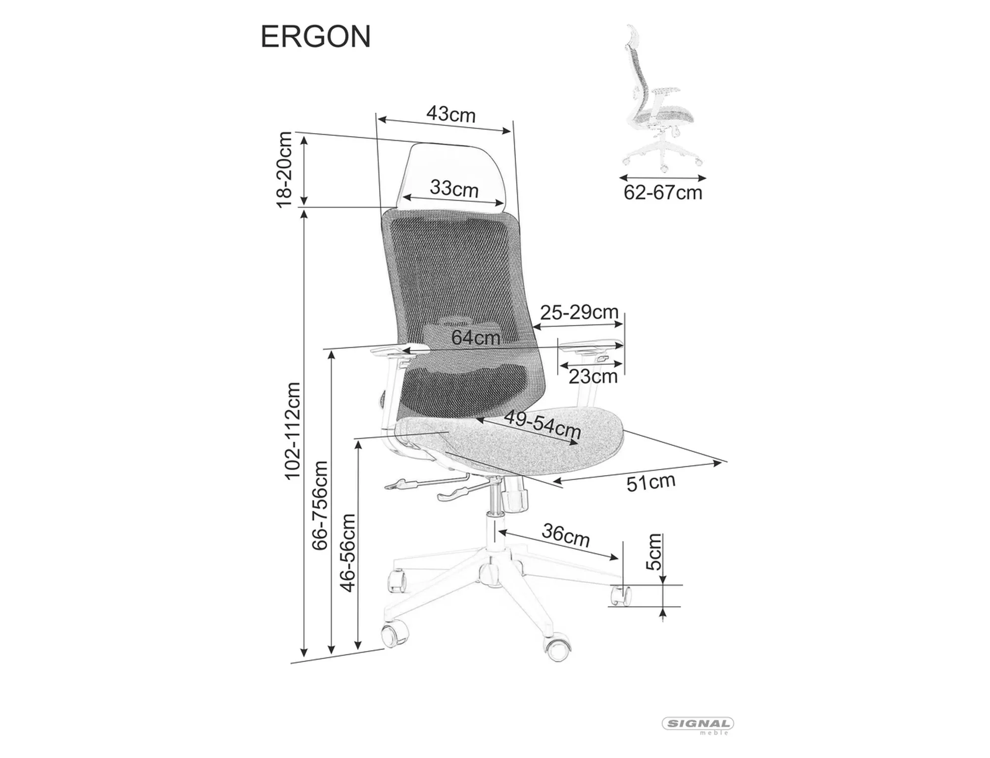 Office chair Ergon - slika 19