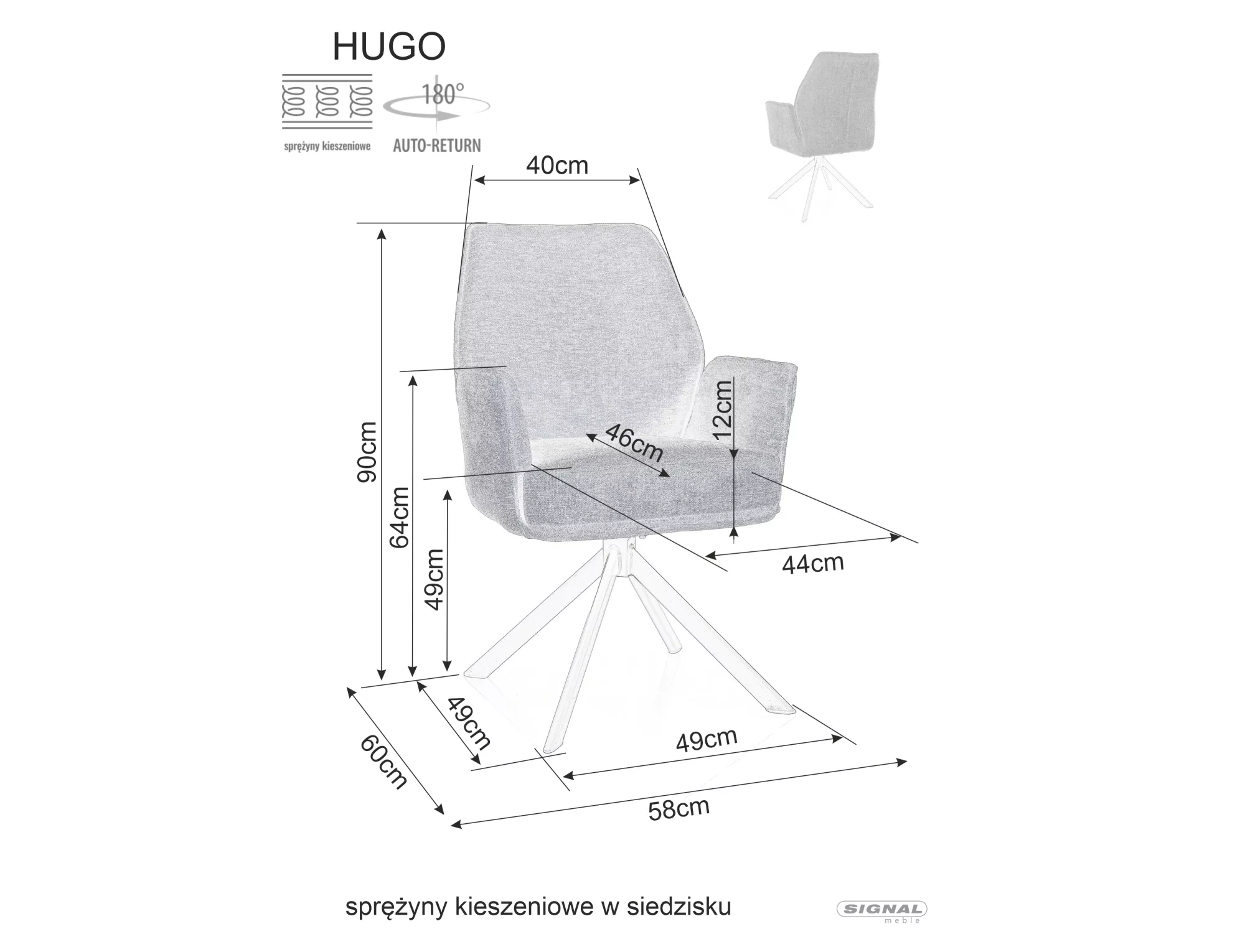 Chair Hugo Brego - slika 5
