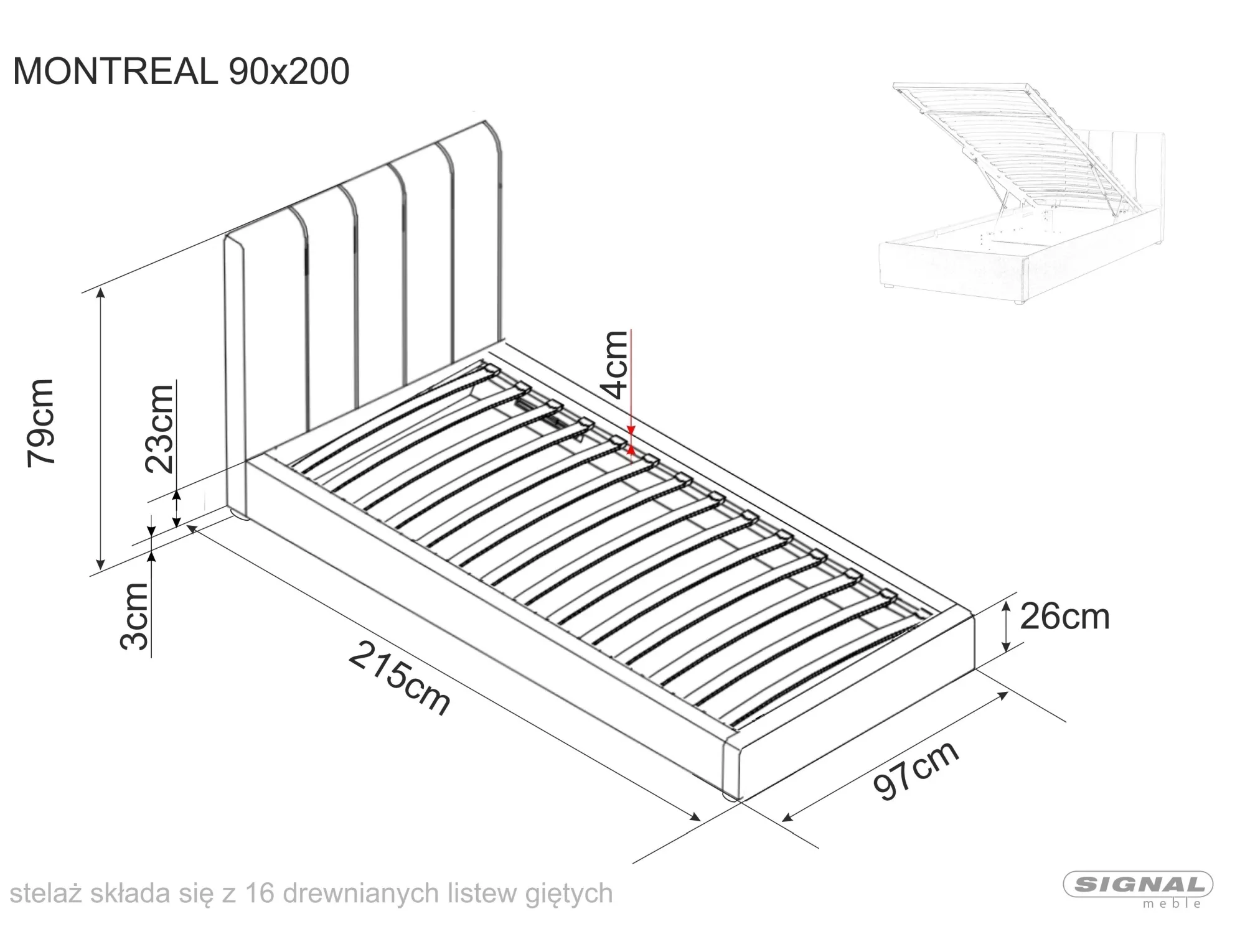 Bed Montreal Velvet - slika 7