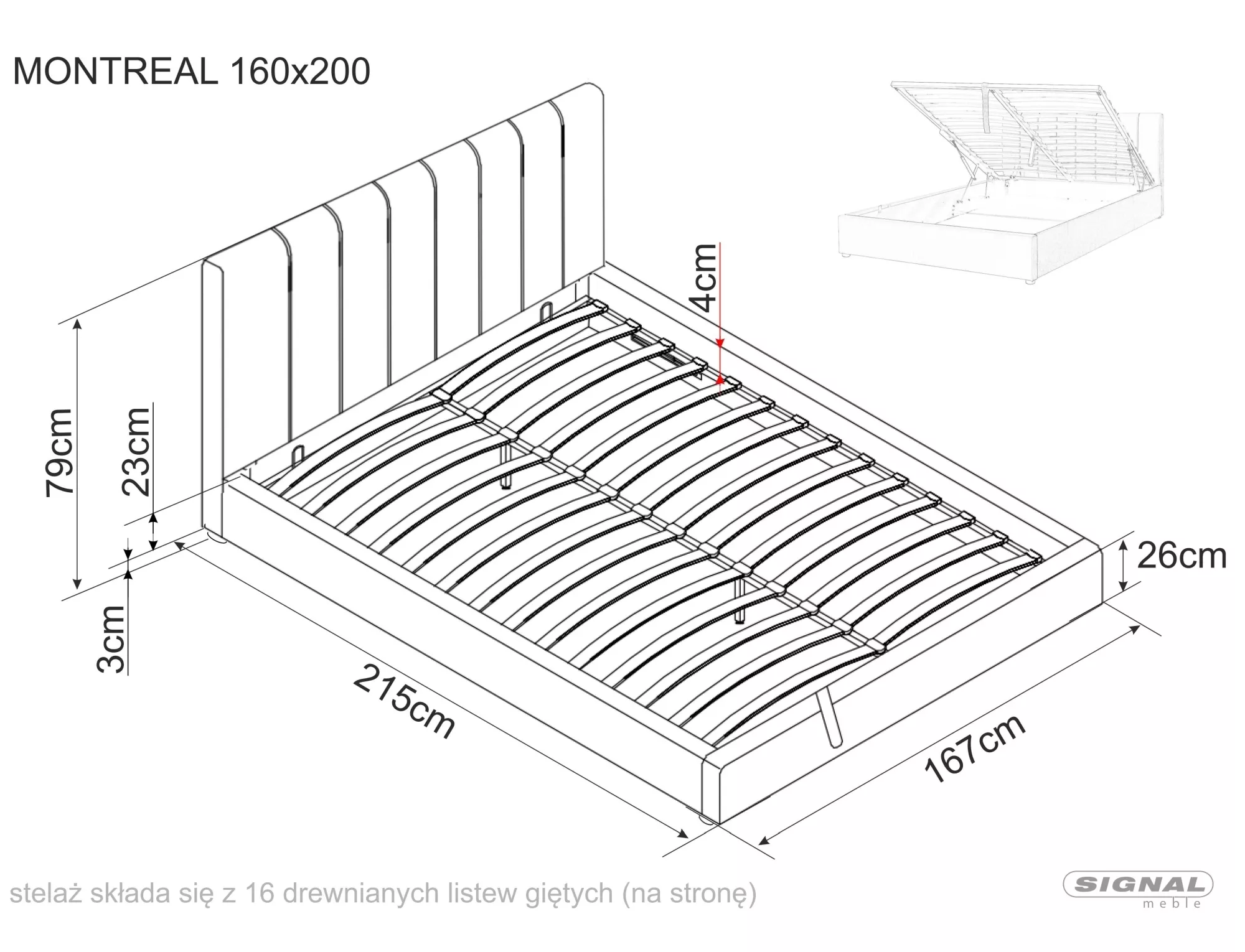 Bed Montreal Velvet - slika 3