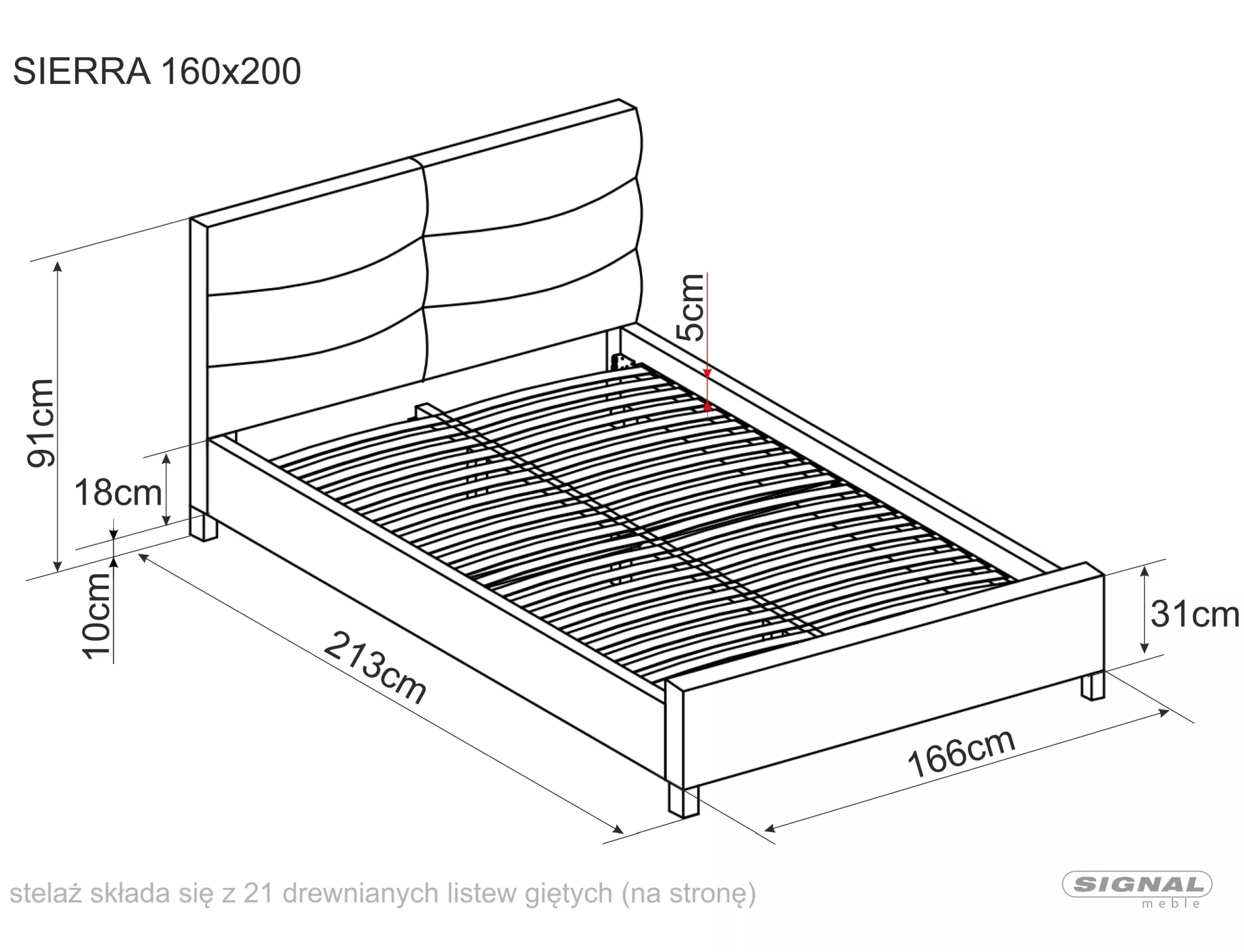 Bed Sierra Velvet - slika 2