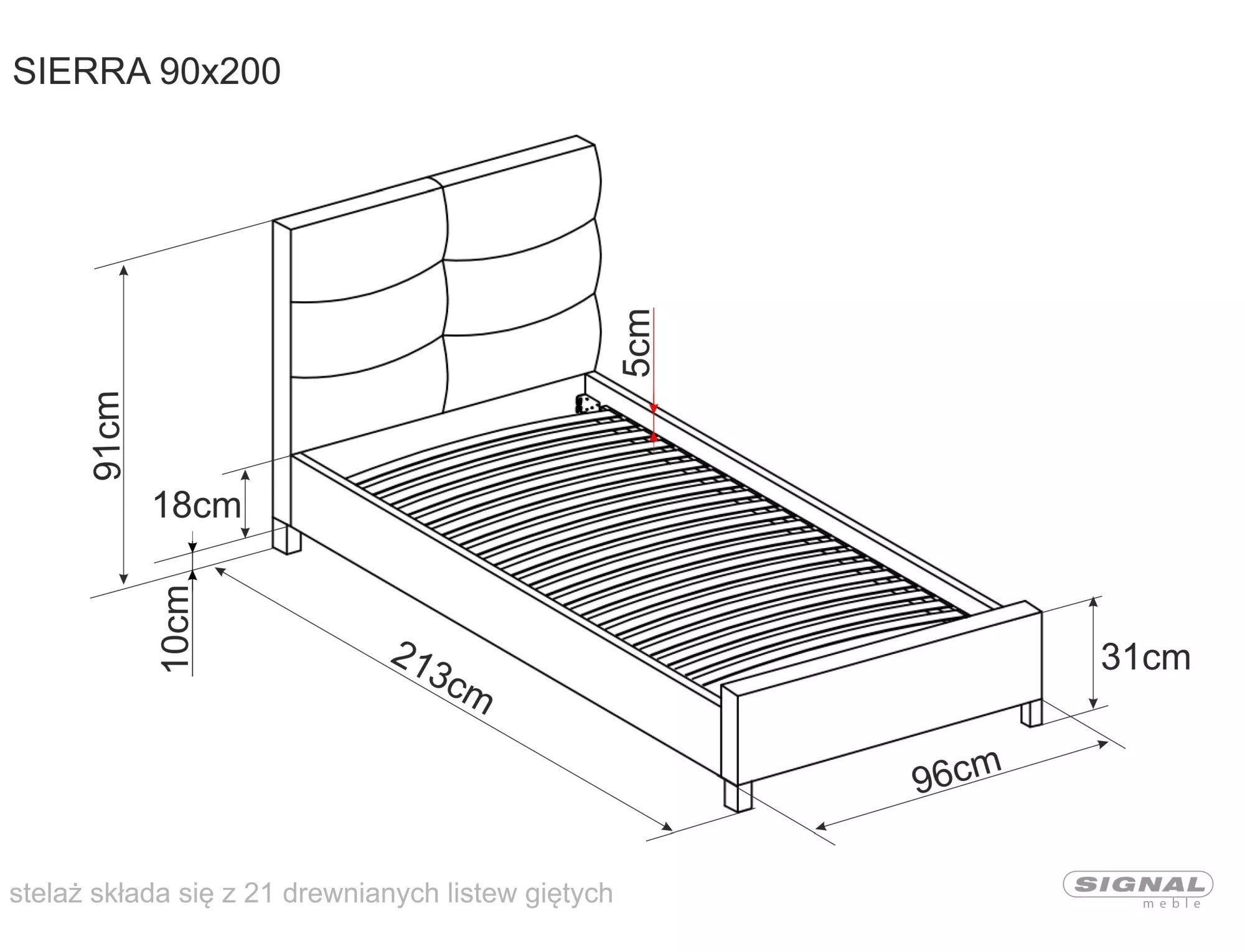 Bed Sierra Velvet - slika 2