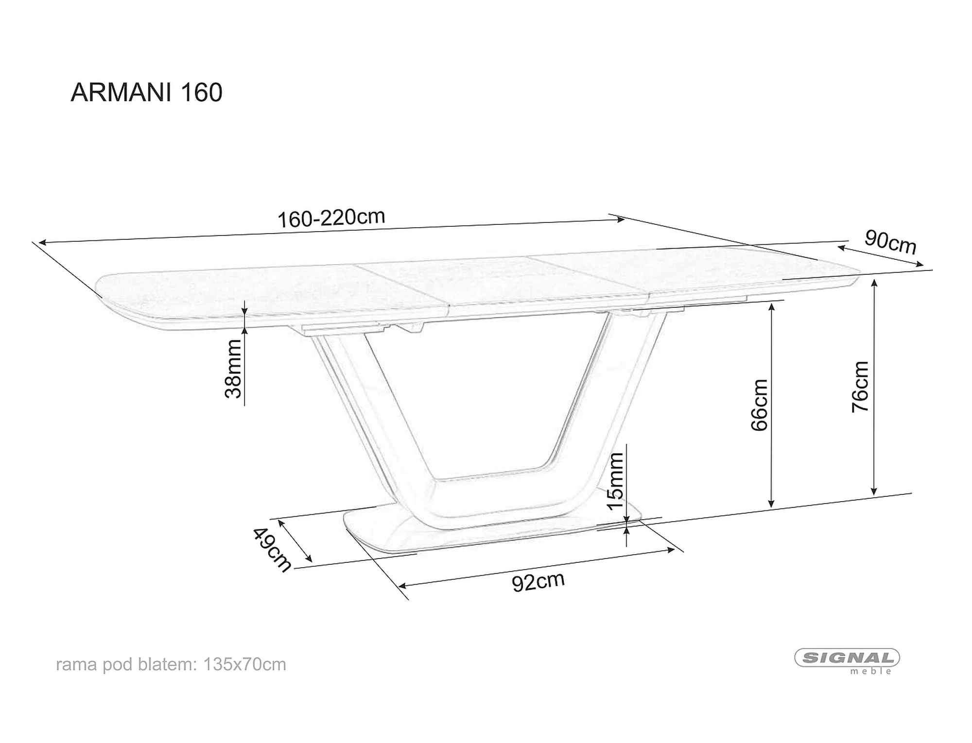 Table Armani Ceramic - slika 9