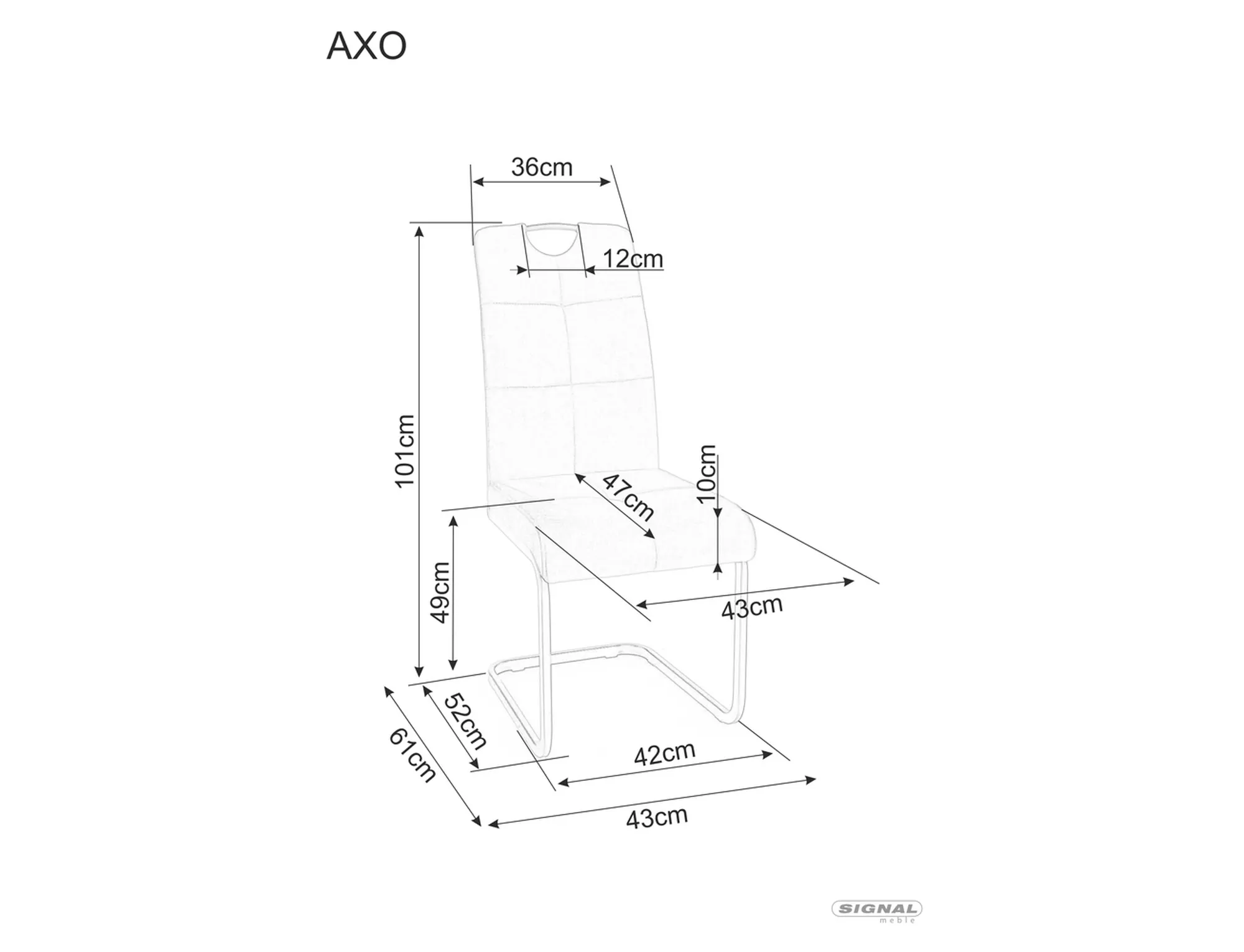 Chair Axo Velvet - slika 2
